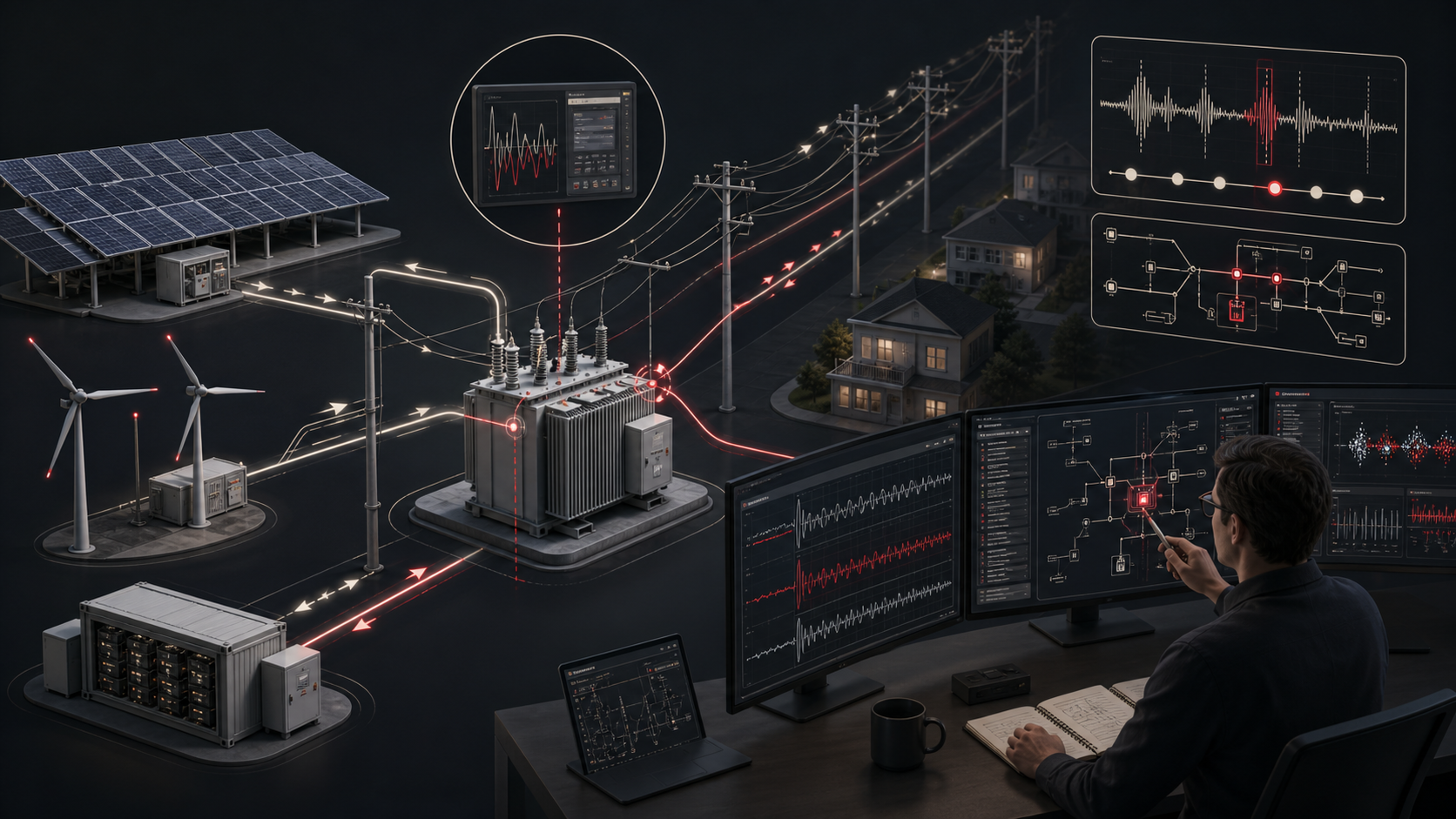 Protection and asset engineers tracing a DER or IBR event from IEC 61850 records to transformer maintenance evidence