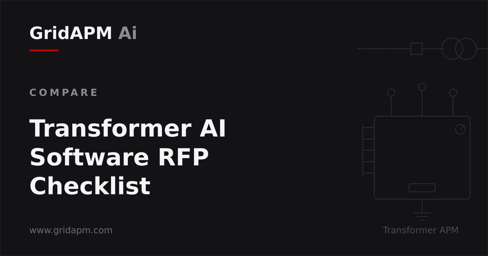 Checklist RFP para software de IA de transformadores GridAPM